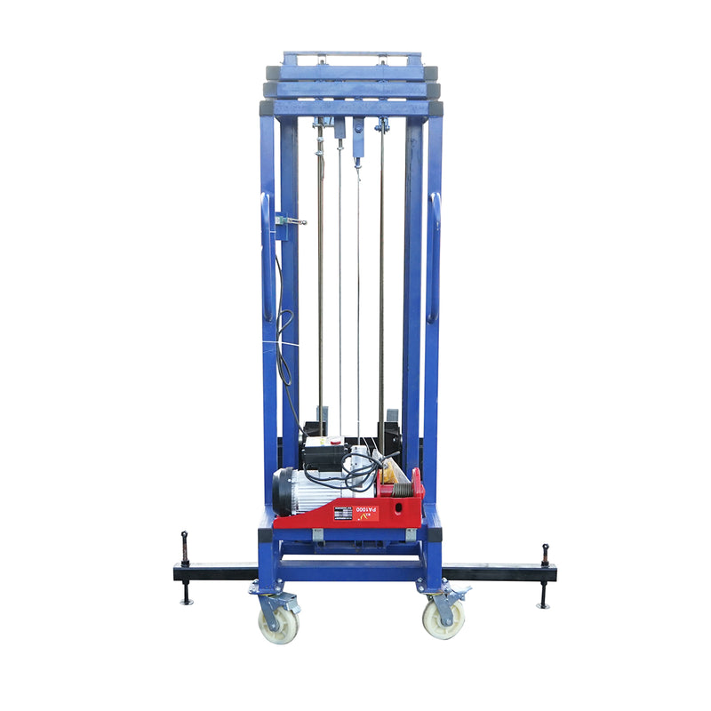 Sollevatore elettrico per materiali edili da 300 kg, altezza massima 5 m con telecomando