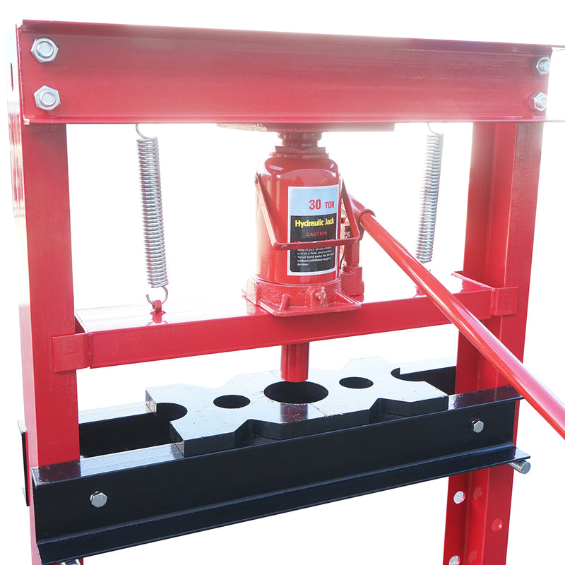 Pressa idraulica 30T, apertura regolabile 50-1050mm, corsa pistone 0-160mm