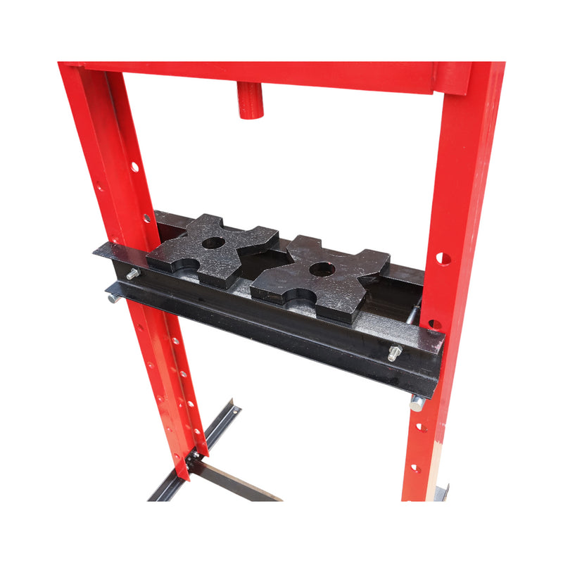 Pressa idraulica 32T, apertura regolabile 50-1050mm, corsa pistone 0-140mm