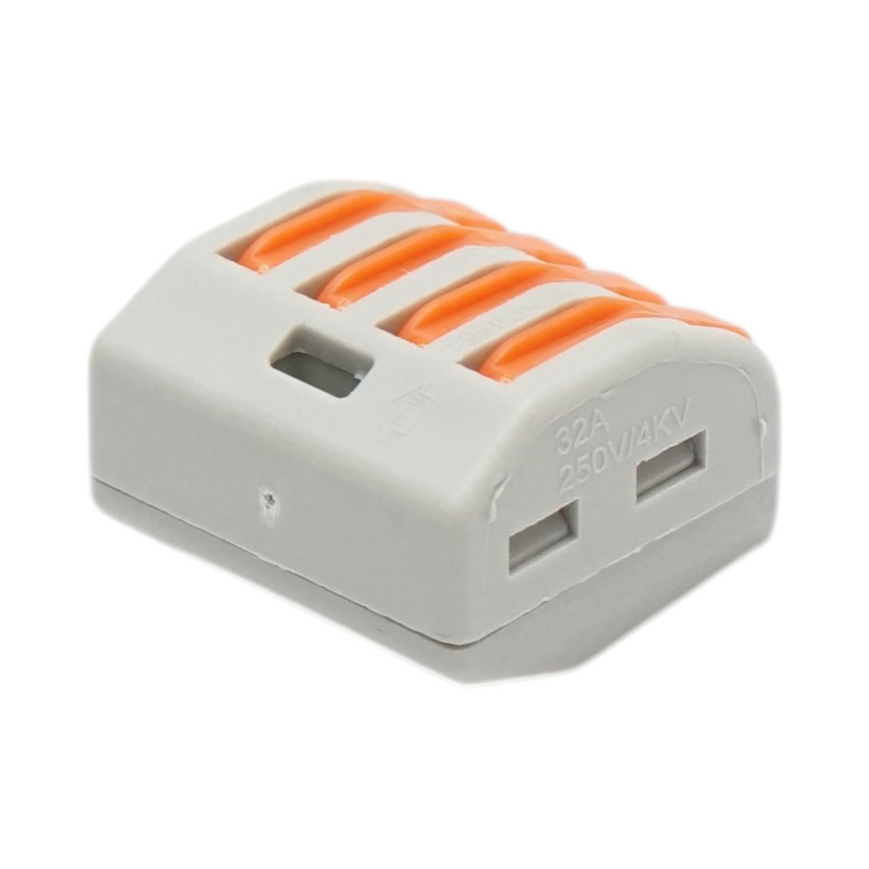 Connettore rapido per cavi elettrici 4 poli, 0,08-4 mm², 32 A, 250 V Longroad