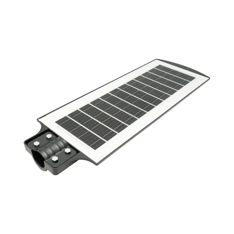 Lampione stradale solare a LED da 300 W con pannello solare da 18 W, batteria LiFePO4 da 16000 mAh, sensore di movimento, telecomando e supporto per palo (IP65) Breckner Germany