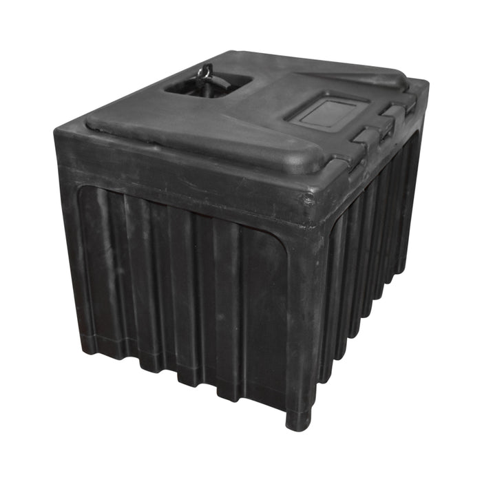 Cassetta per attrezzi senza supporto, in plastica nera 380x400x500 mm
