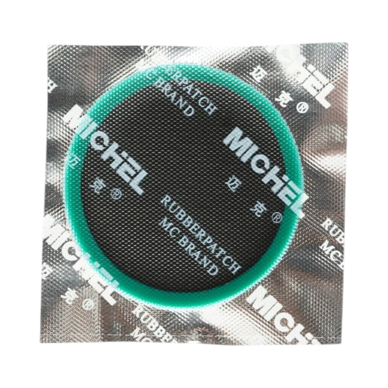 Set di 20 toppe rotonde per vulcanizzazione (25 mm, 32 mm, 42 mm, 50 mm) + 1 tubetto di adesivo da 20 ml per camere d'aria