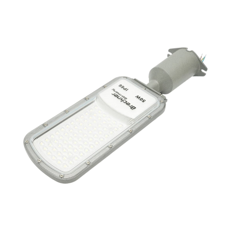 Lampione stradale a LED da 50 W, 100-265 V, 6500 K, 5500 lm, montaggio su palo, 410x125x25 mm, IP66 Breckner Germany