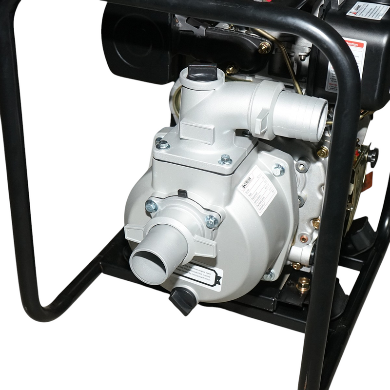 Motopompa diesel da 5 CV, 2 pollici, portata 36 m³/h, profondità di aspirazione 8 m, prevalenza 25 m Breckner Germany