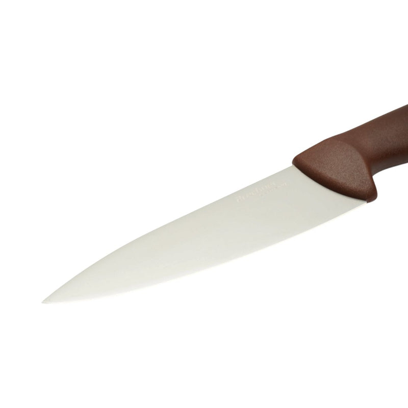 Coltello da chef professionale da 18 cm, lama in acciaio 5Cr15MoV, manico in PP marrone Breckner Germany