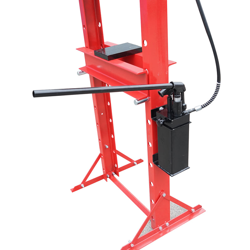 Pressa idraulica 20T, apertura regolabile 0-820mm, corsa pistone 0-150mm