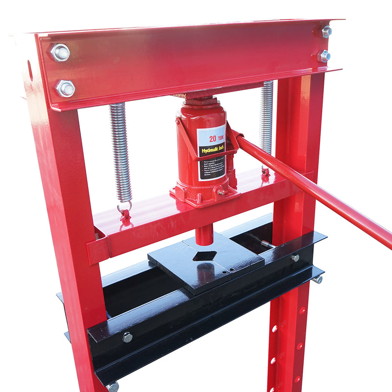 Pressa idraulica 20T, apertura regolabile 30-950mm, corsa pistone 0-120mm