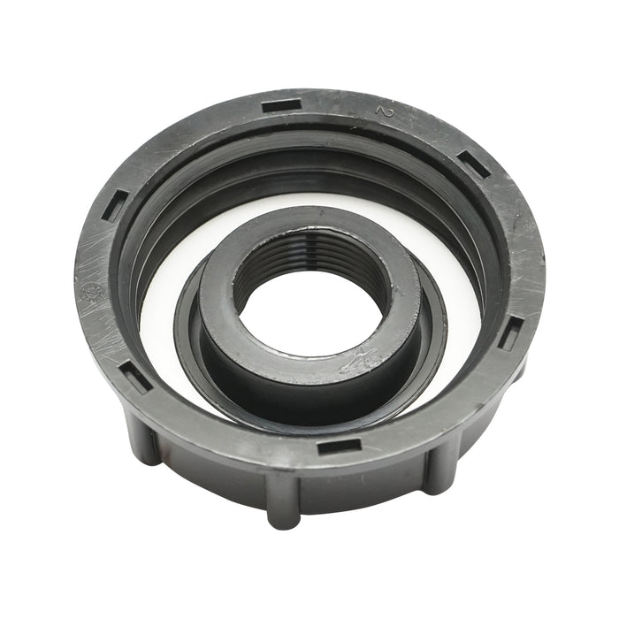 Rubinetto IBC in zinco, adattatore da 2, filetto esterno S60x6, ugello da 0,75, metallo/plastica.