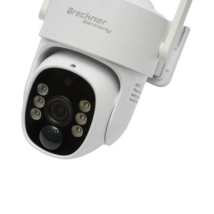 Telecamera di sorveglianza con lente doppia 3 MP, 4G, WIFI 2.4 GHz, pannello solare, batteria da 9.000 mAh, controllo PTZ, rilevamento umano PIR, visione notturna e applicazione Ubox
